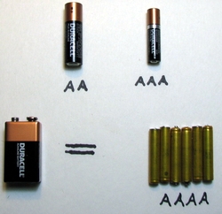 Battery aaaa AAAA/E96 Miniature